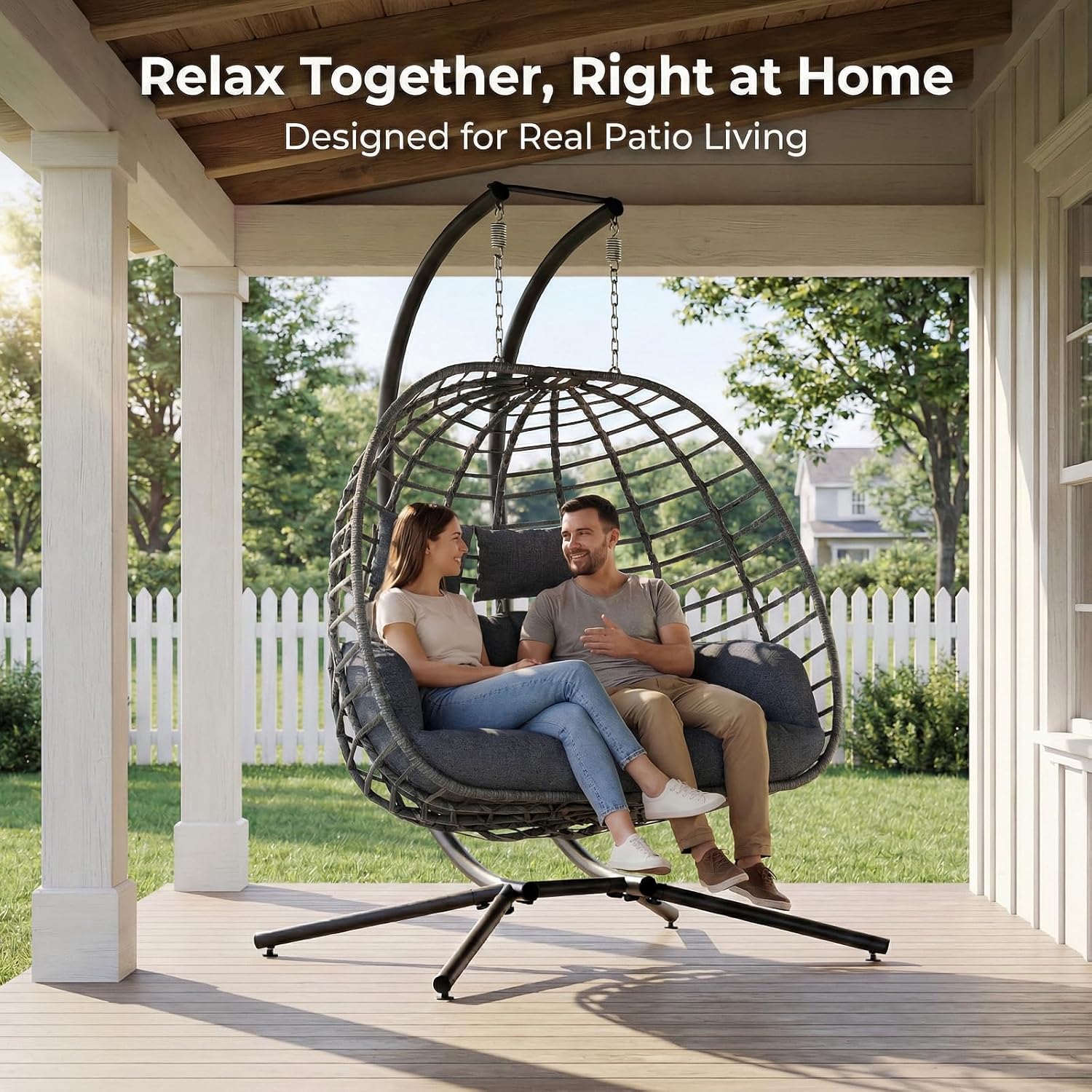 Scaun hamac tip ou suspendat, imagine 2